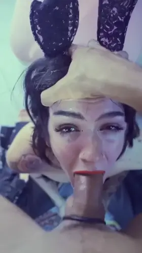 Enjoying (ruining) my bud’s new outfit and makeup