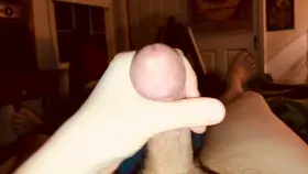Happily Unloading Cum All Over Myself (OC)