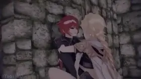 Aether and Diluc from Genshin Impact (sound warning)