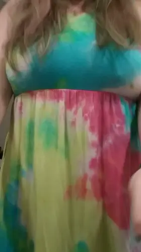 Titty drop in my fave dress. What do you think?