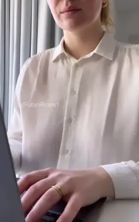 POV your work crush caught you staring and now she’s horny