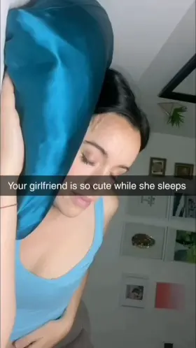 Your girlfriend is so cute while she sleeps