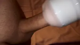 Penetrating my lovense Max2 with vag sleeve