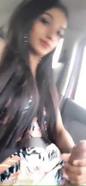 There is no other option than to stop the car and suck her off