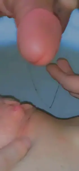 Rub your hot load of cum into my puffy lil clit