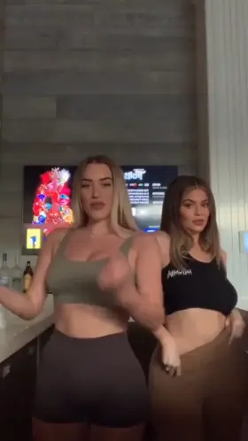 Kylie and Stassie dancing