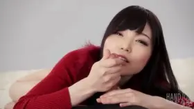 Slowly edging a cock towards orgasm