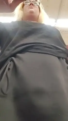 I had a surprise under my shirt at the grocery store