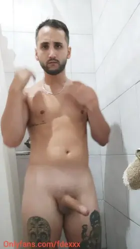 I came from training with my friend and he joined the shower watch the full video of this hot shower in the comments link