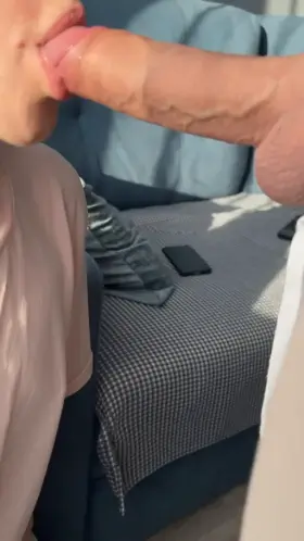 I'll suck all the cum out of this dick, and then I'll take yours