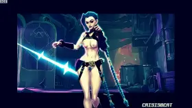 Jinx's Crazy Dildo Action - Version 2. (Crisisbeat/SloppyGedits) [League of Legends]