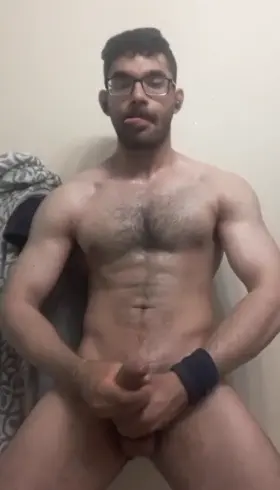 Cumming while being super sweaty and post orgasm sensitivity with soft cock. Any ladies wanna join [M]e in shower for round 2?