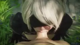 2B sucking dick (Yeero, Volkor) [NieR: Automata]
