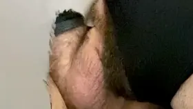 Servicing J’s married cock at my gloryhole