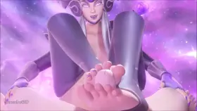 Syndra giving a footjob (Coombot) [League of Legends]