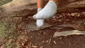 nothing like taking a break mid hike for a quick sniff [f]