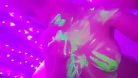 a little bounce neon boobs for you guys