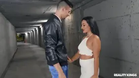 Curvy gf cheats on her boyfriend in a public place by pornpawg