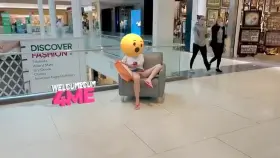 This is what happens when there is a line to get into Victoria's Secret to buy panties. Just kidding, you know I don't wear panties... I'm pussy flashing slut! [gif]