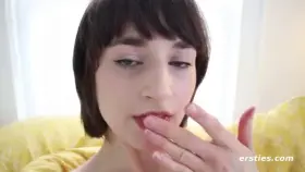 Wet her before you pet her.