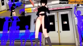 One Punch Man - Horny Fubuki masturbates in the train