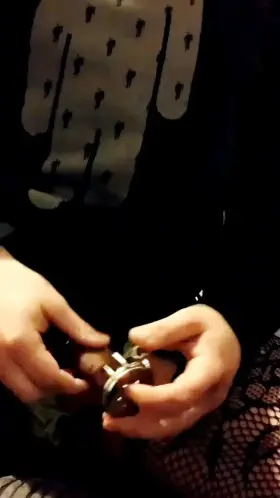 Since my bitch Lucie ask nicely if she can be released from her cage I decided to let her be released so she can get into this one for saying something so stupid 😈