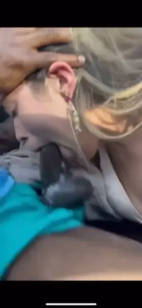 It started because her hubby wanted to be cucked then he told her stop now I’ve got my own obedient snowbunny with that 🐐 throat and a taste for my cum