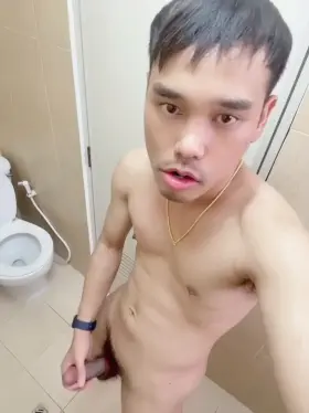 Thai boy horny jerk off
