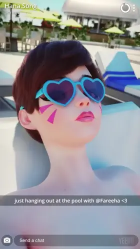 D.va and Pharah by the pool (Yeero)