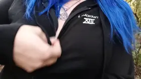 Want to watch a kinky BBW get naked outside for you?