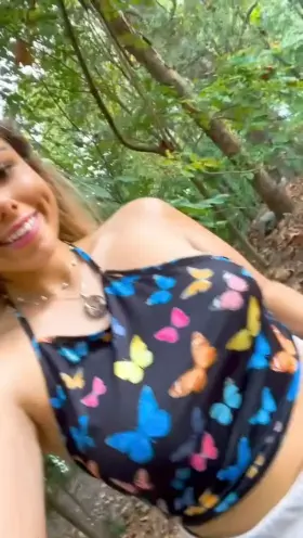 just pullin my tits out at the park nbd