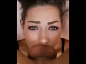 Taking it like a champ! 🍆💦😻