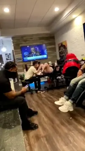 Squirting all over your tattoo artist