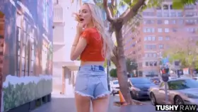 Blonde Teen Trying Anal For The First Time