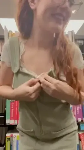 Your nerdy slut fantasy 😇 [gif]