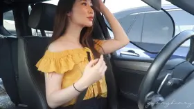 Asian in car