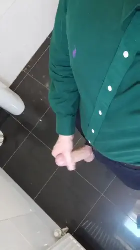 My huge cum shot at work today