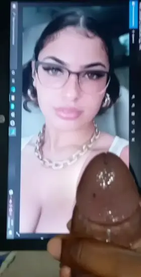@ash.kaashh slut with glasses squirted by my black pipe