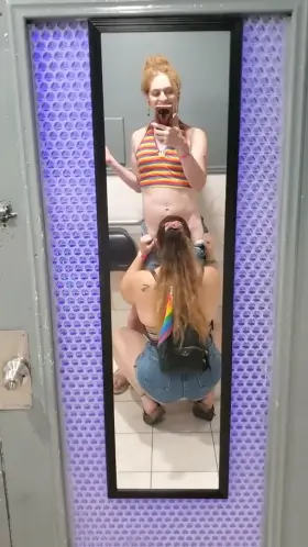 Caught myself in the mirror celebrating pride the best way