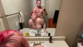 god i love watching him fuck me through the mirror