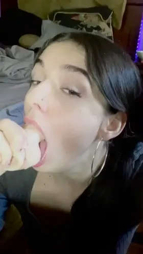 Training my throat barrier 😇 [oc]