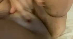 Teasing my clit getting nice and wet