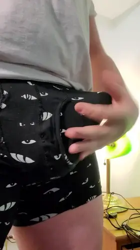 playing with my huge cock and balls