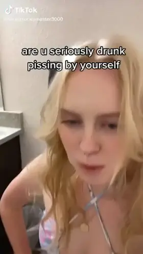 Drunk pissing with friend