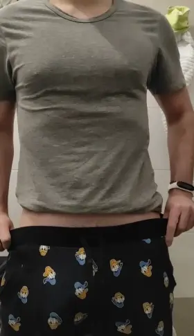 I show you my uncut cock