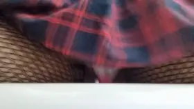 fucking myself in chastity like a good sissy slut <33