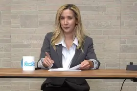 She tried to read the news.... but....