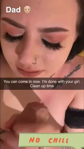 How hot would it be receiving this from your dad!