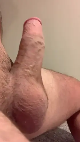 I love stroking my cut cock!