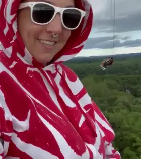 A sneaky little high altitude titty drop 🙈